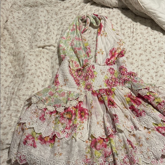 LoveShackFancy Deanna Halter Dress - Picture 4 of 8